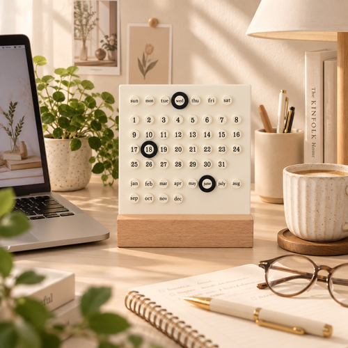 Creative Acrylic Perpetual Desk Calendar