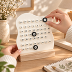 Mini Wooden Perpetual Desk Calendar