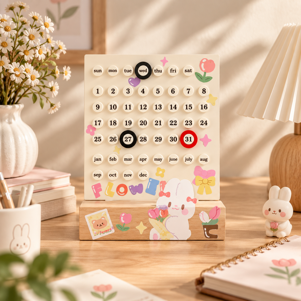 Creative Acrylic Perpetual Desk Calendar